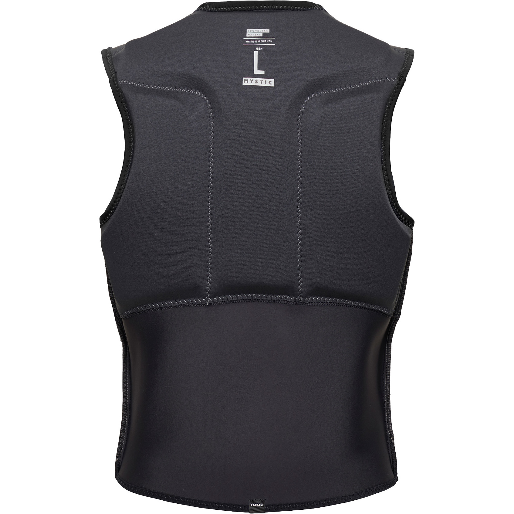 2026 Mystic Mens Block Front Zip Impact Vest 35005.230212 - Black